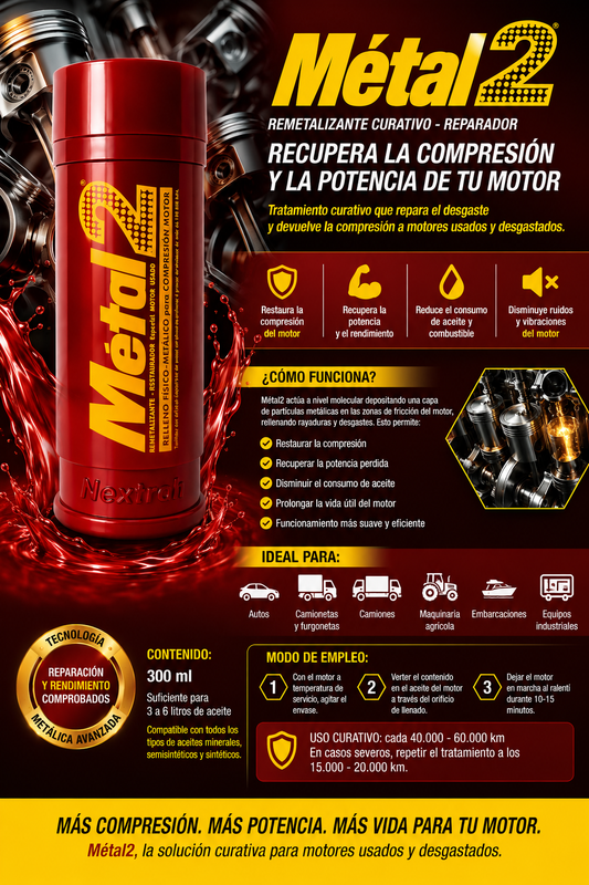 METAL2 Rojo — Recupera la Potencia que tu Coche Ha Perdido