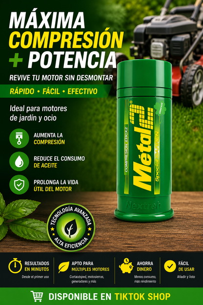 METAL2 Verde Garden — Reparador para Motores Pequeños de Jardín y Ocio