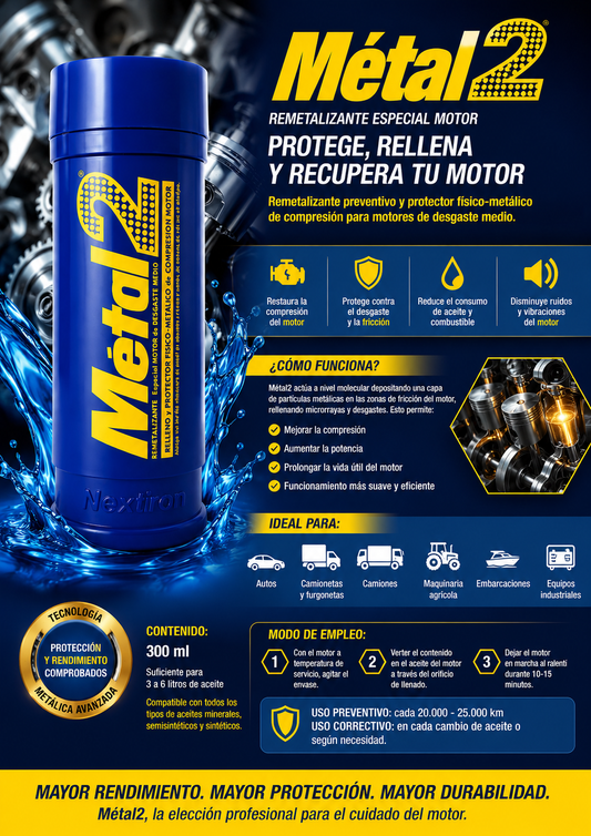 METAL2 Azul — Alarga la Vida de tu Coche desde el Primer Kilómetro